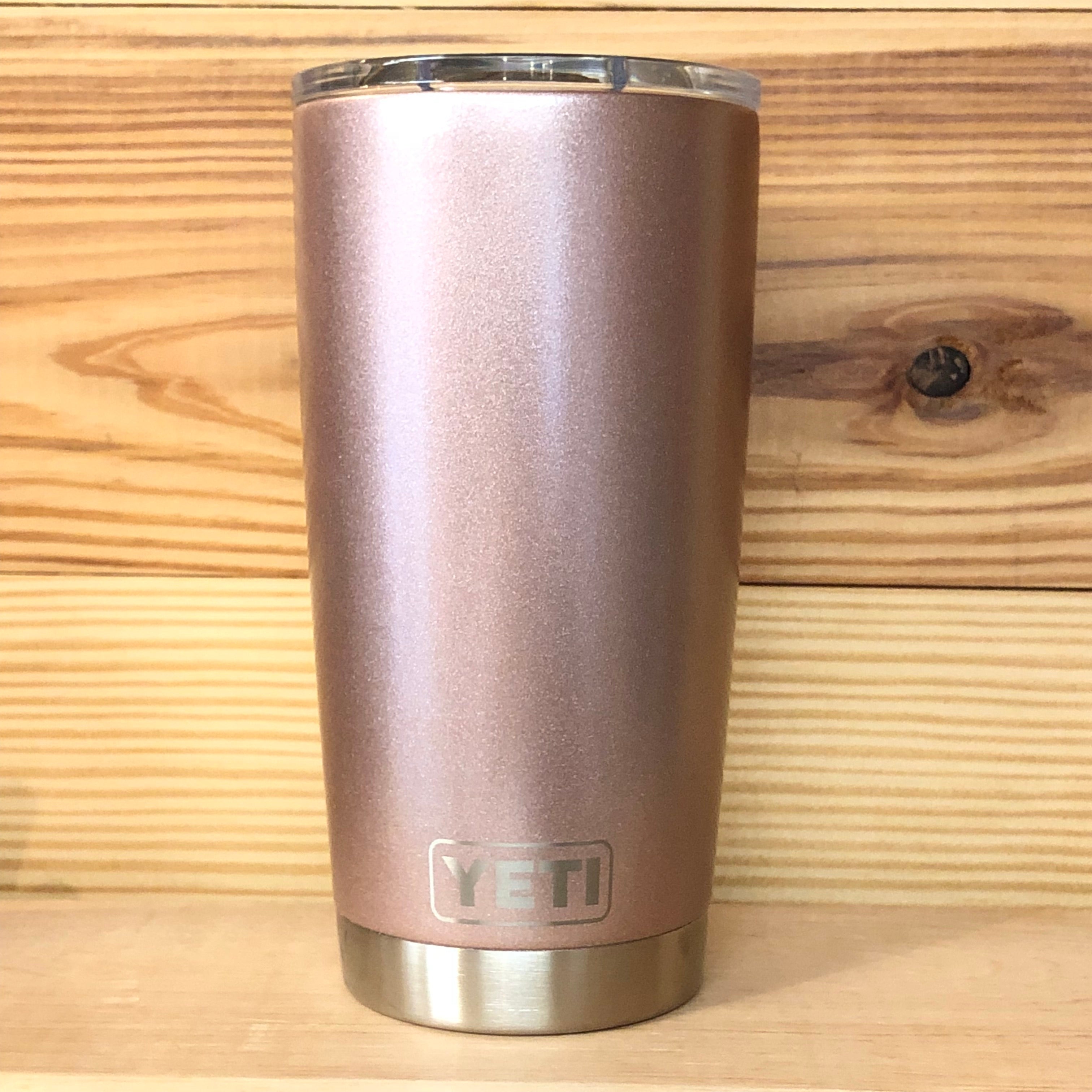 Rose Gold Metallic Yeti Rambler Tumbler 