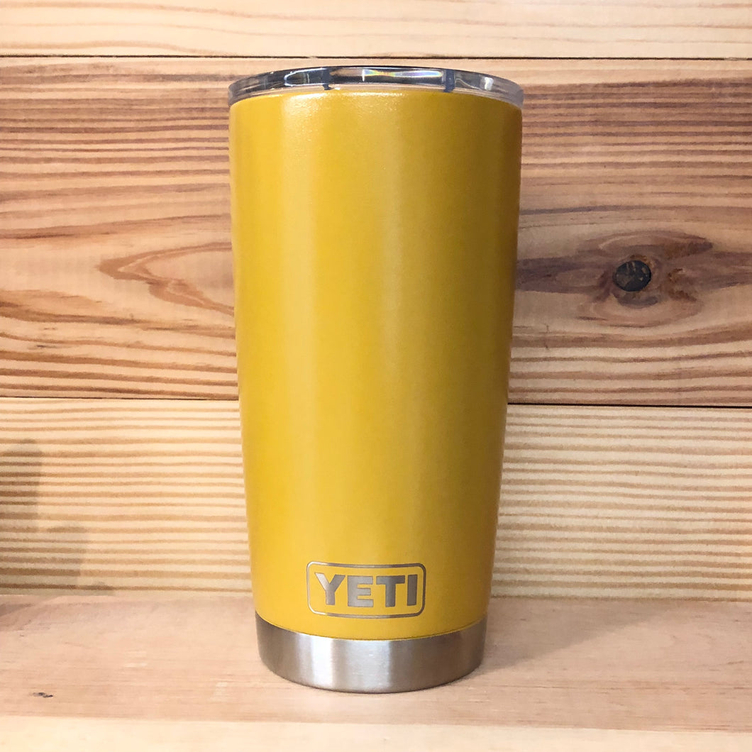 Mustard Yellow Yeti Rambler Tumbler Cup 
