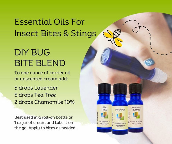 Essential oils for relieving bug bites and stings