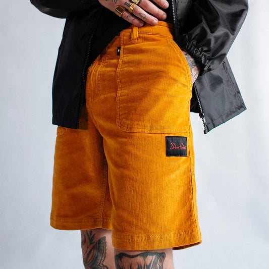 Urban Ollie Mustard Velvet Shorts