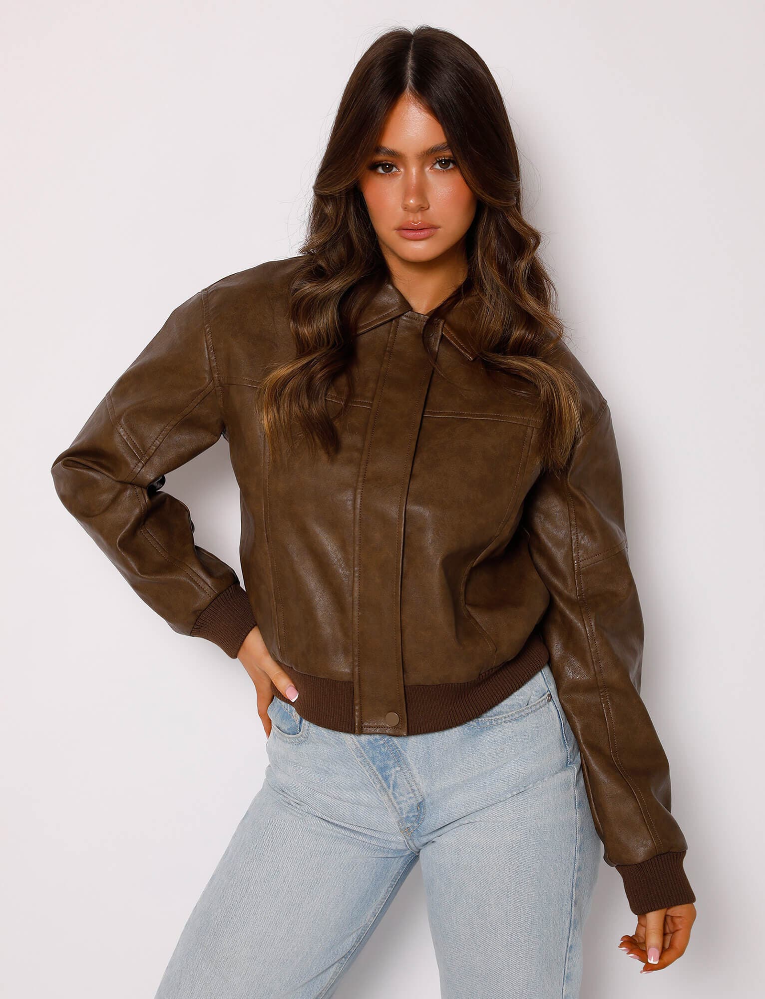 ROZ JACKET - BROWN