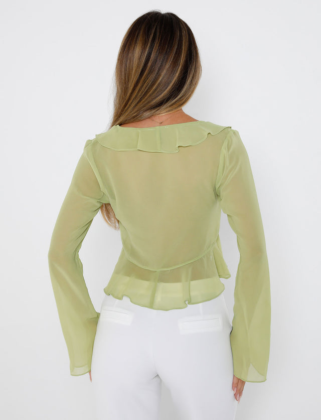 TARVEY TOP - GREEN