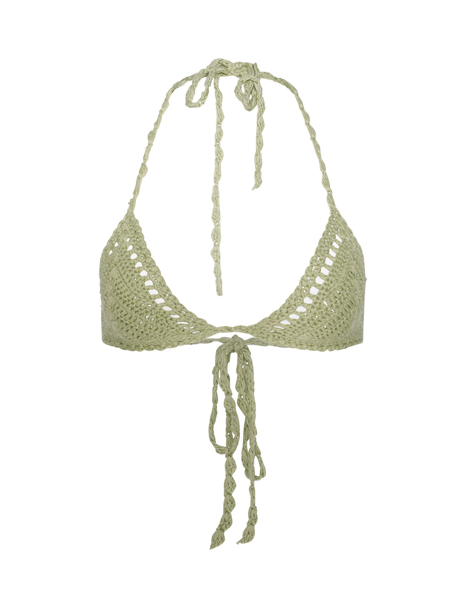 CORA BIKINI TOP - GREEN : PASTEL GREEN