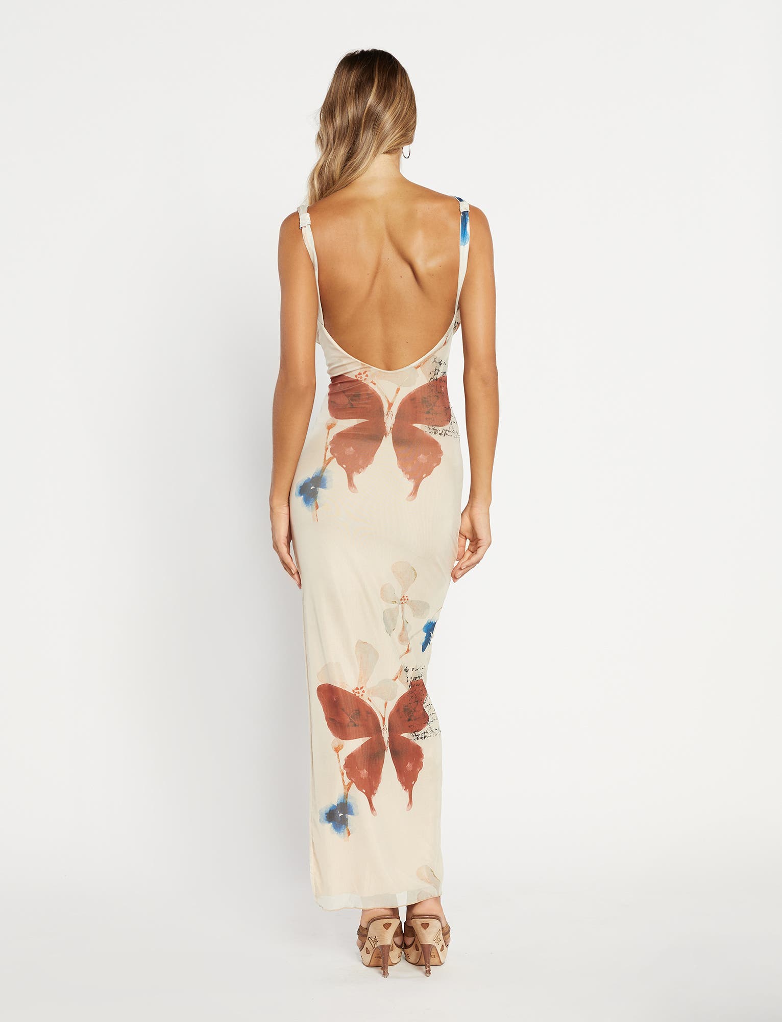 PERCY MAXI DRESS - NEUTRAL : PAISLEY : BY POPPY BUTTERFLY