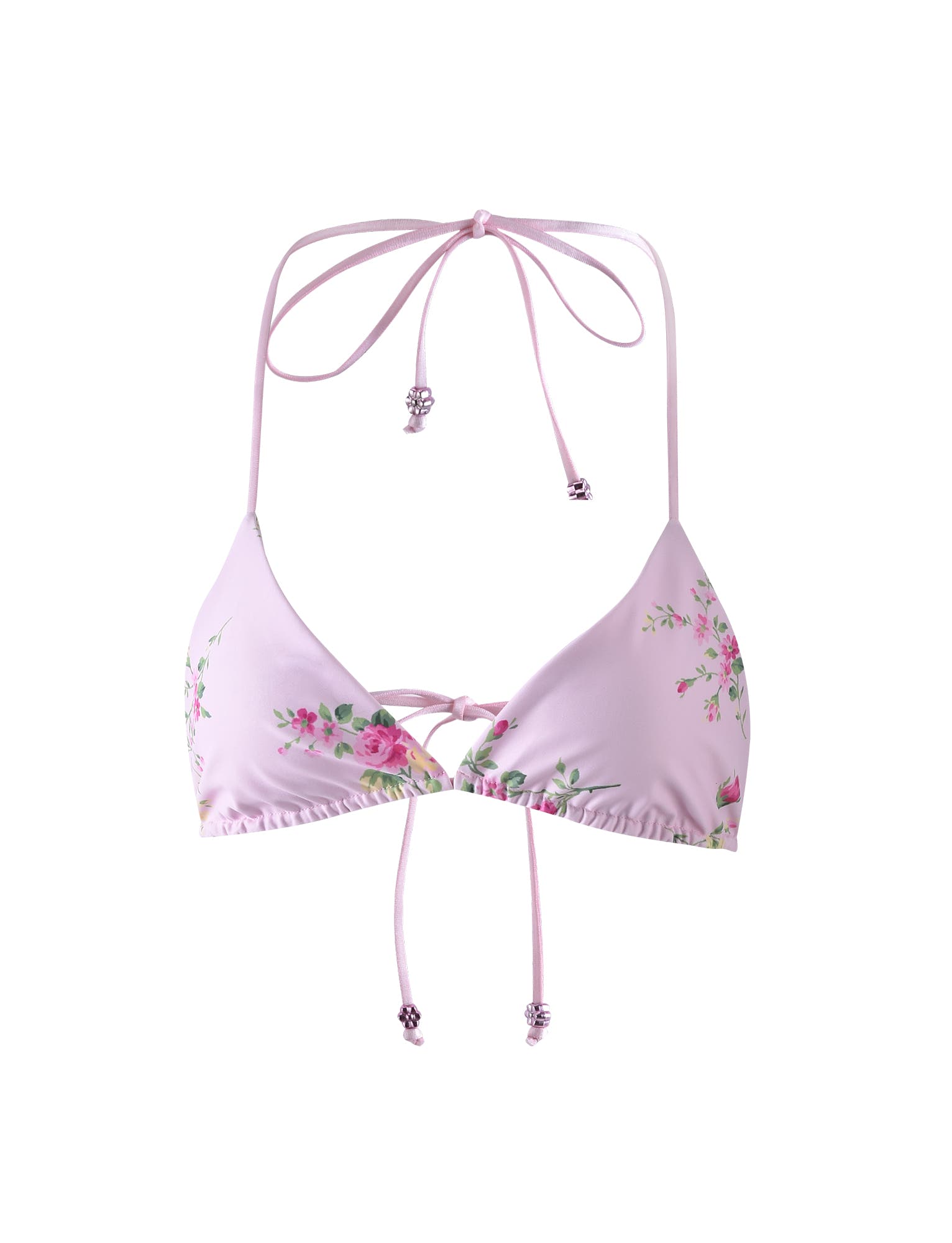 AVE BIKINI TOP - PINK : MACRO FLORAL