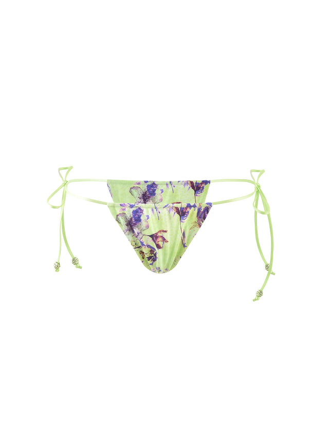 AVE BIKINI BOTTOM - GREEN : BY POPPY FLORAL