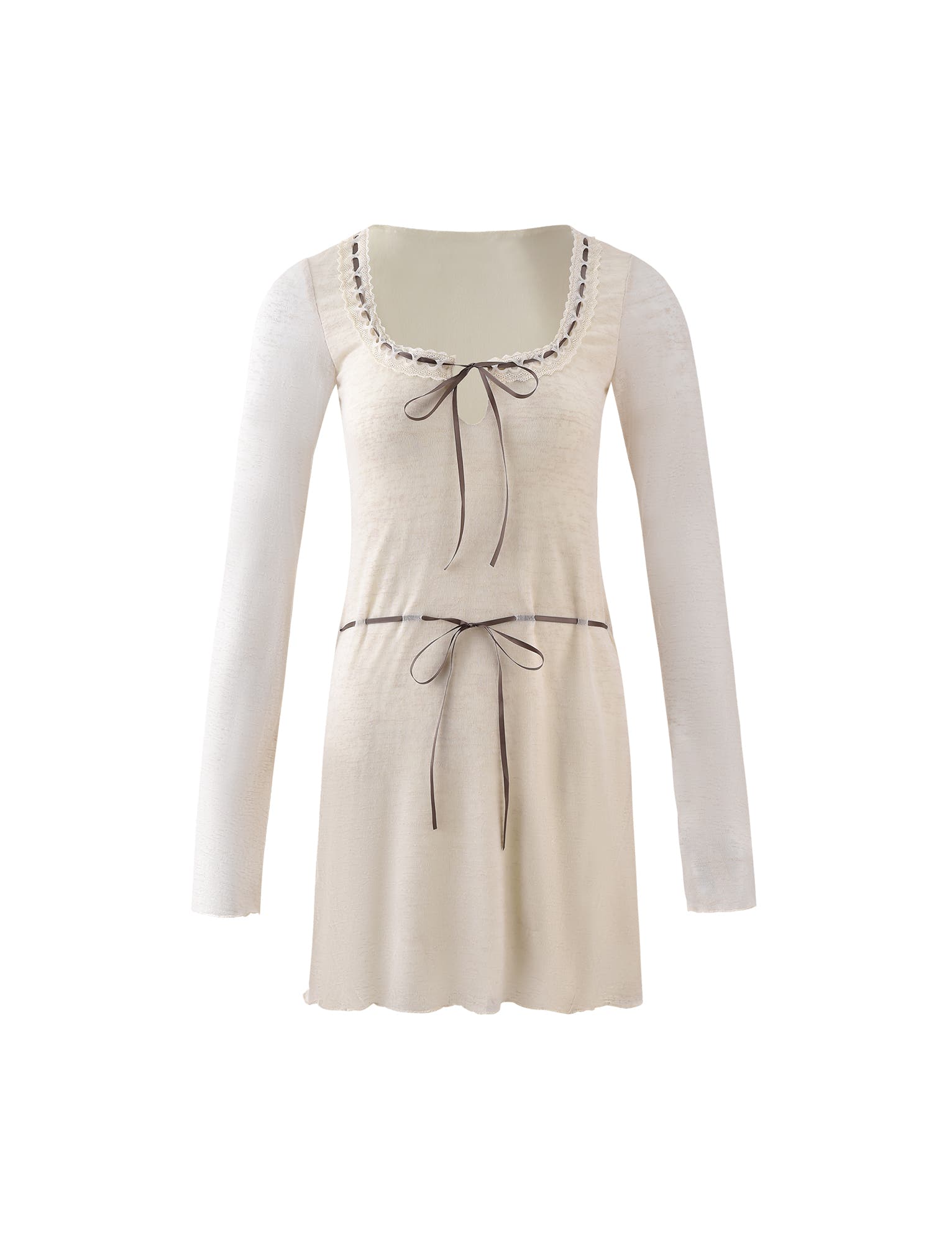 AMINAH DRESS - WHITE : CREAM