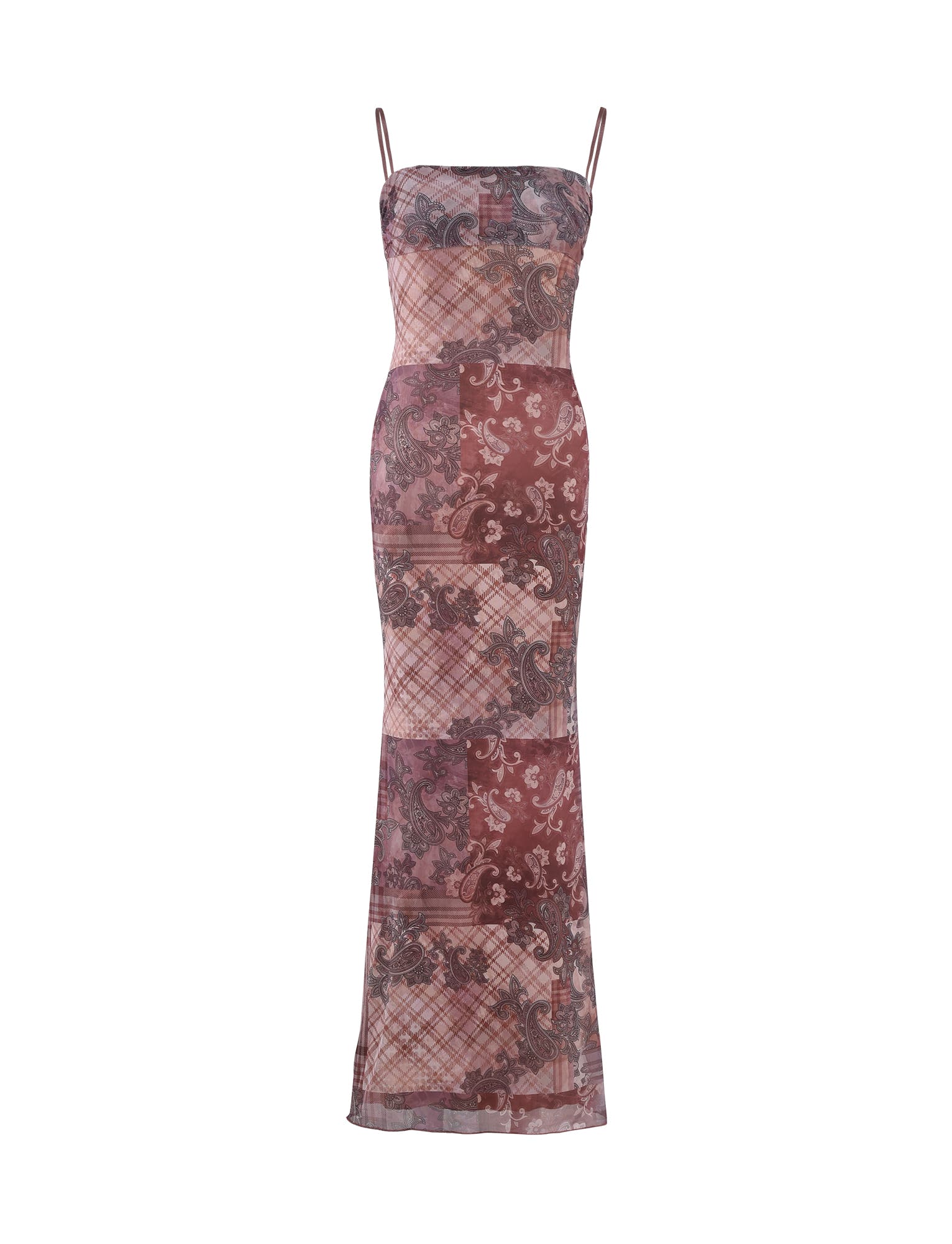 CARA DRESS MESH - MULTI : FLORAL : PATCHWORK FLORAL