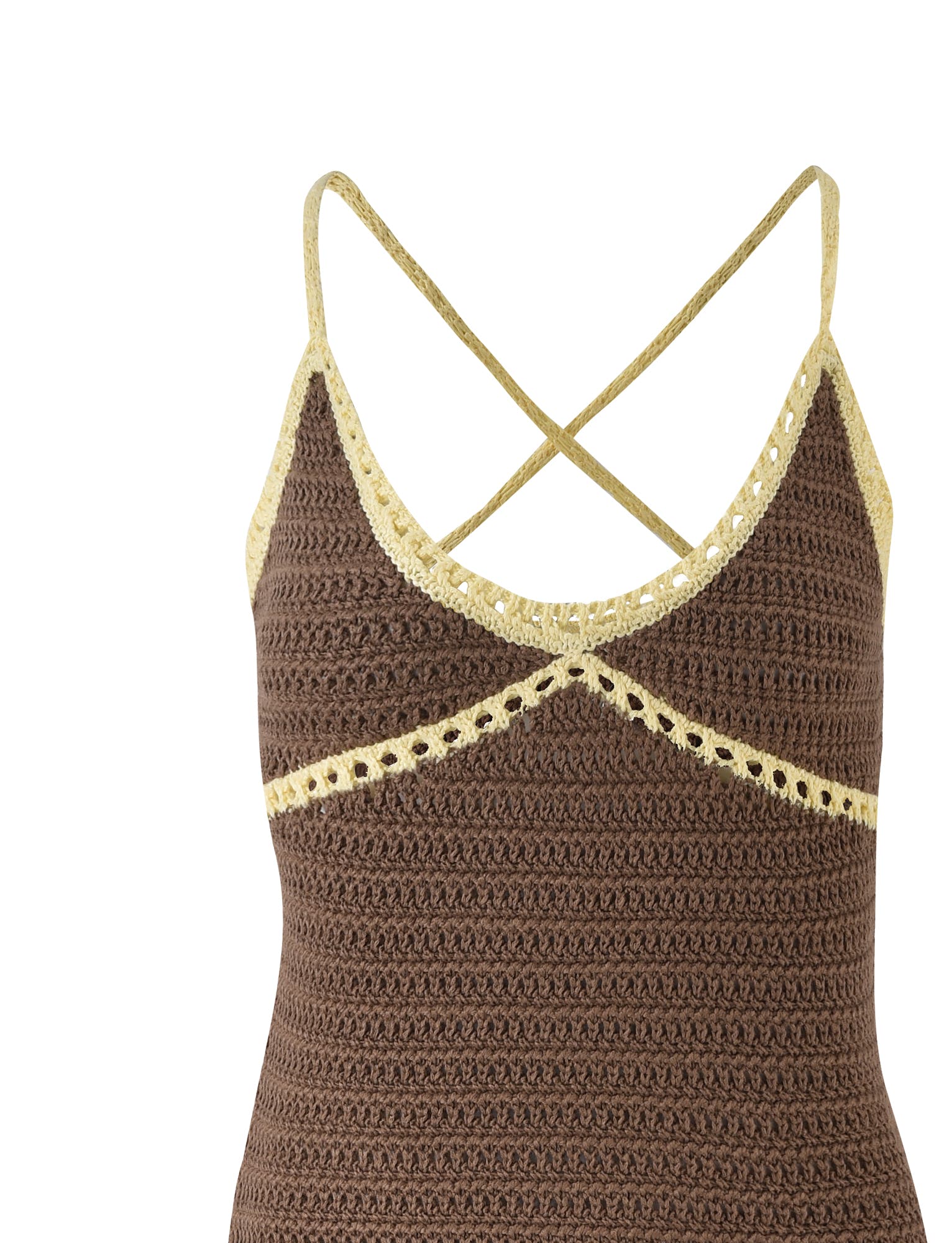 DAWN MINI DRESS - BROWN : COCOA