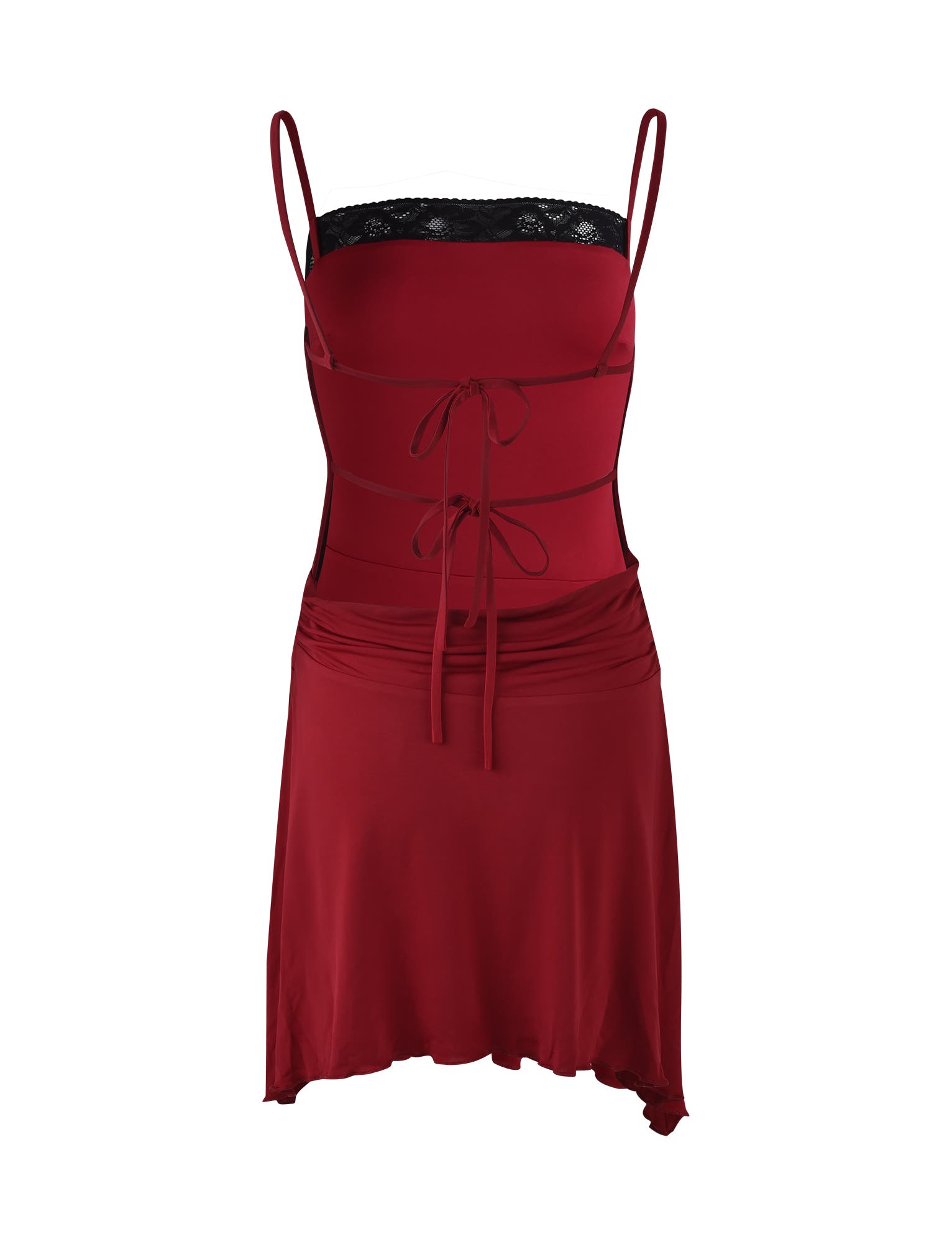 JAIDA MINI DRESS - RED : CRIMSON