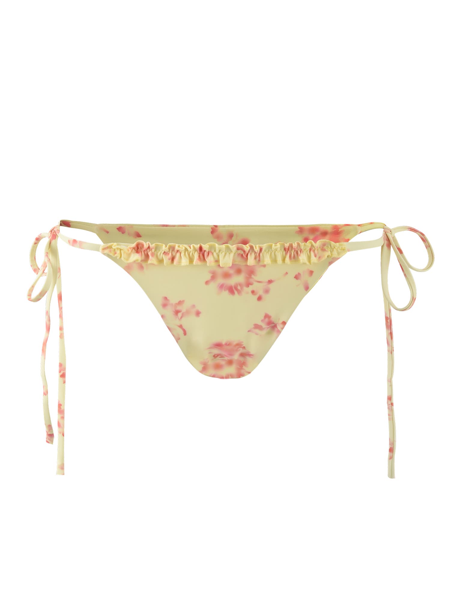 IMRA BIKINI BOTTOM - YELLOW : HEATED FLORAL