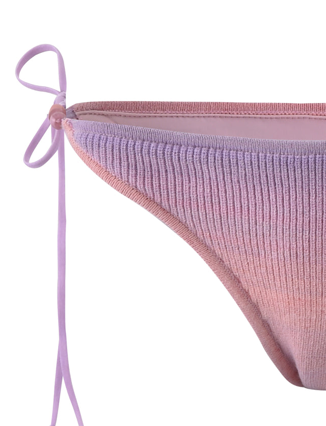 CIRIL BIKINI BOTTOM - PINK / PURPLE STRIPE