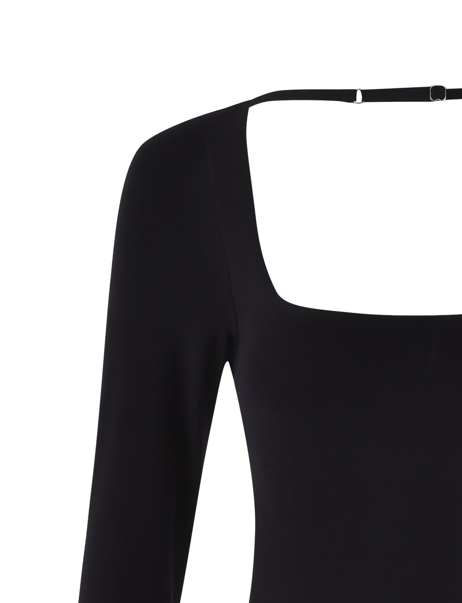 MINERVA LONG SLEEVE BODYSUIT - BLACK