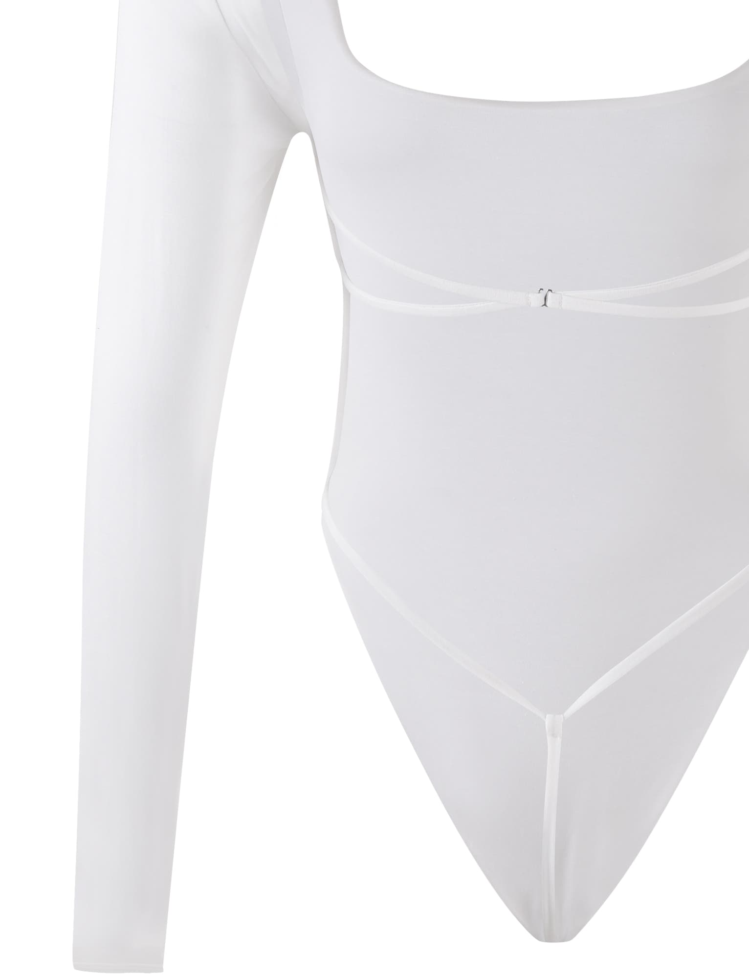 MINERVA LONG SLEEVE BODYSUIT - WHITE