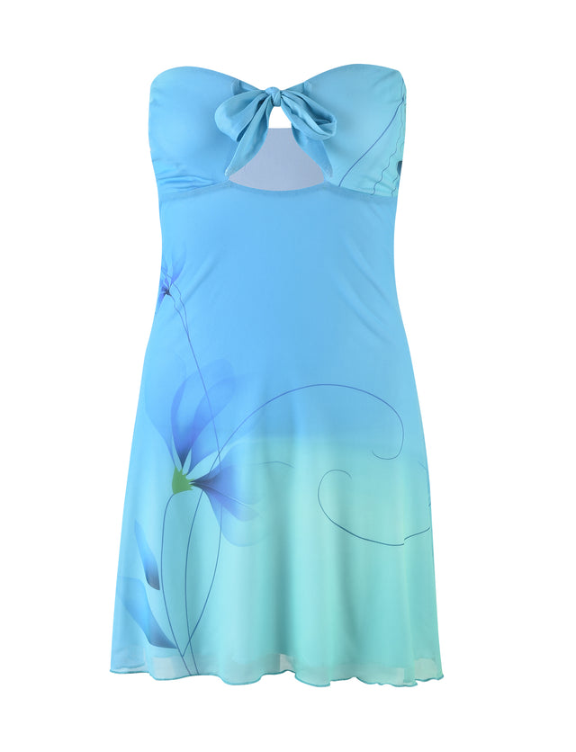 SOREN DRESS - BLUE : GRADIENT : GRADIENT MINT BLUE