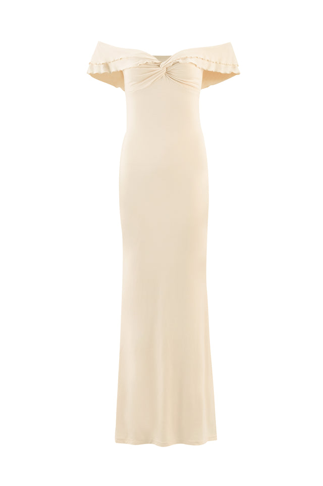 DENALI MAXI DRESS - WHITE : BONE