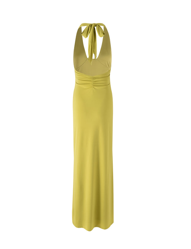 FAORA DRESS - GREEN : OLIVE GREEN : CHARTREUSE