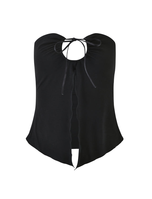 KAROLINA JERSEY TOP - BLACK