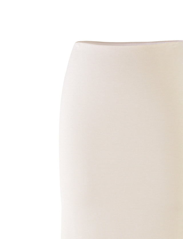 KAROLINA JERSEY SKIRT - WHITE : OFF WHITE : IVORY