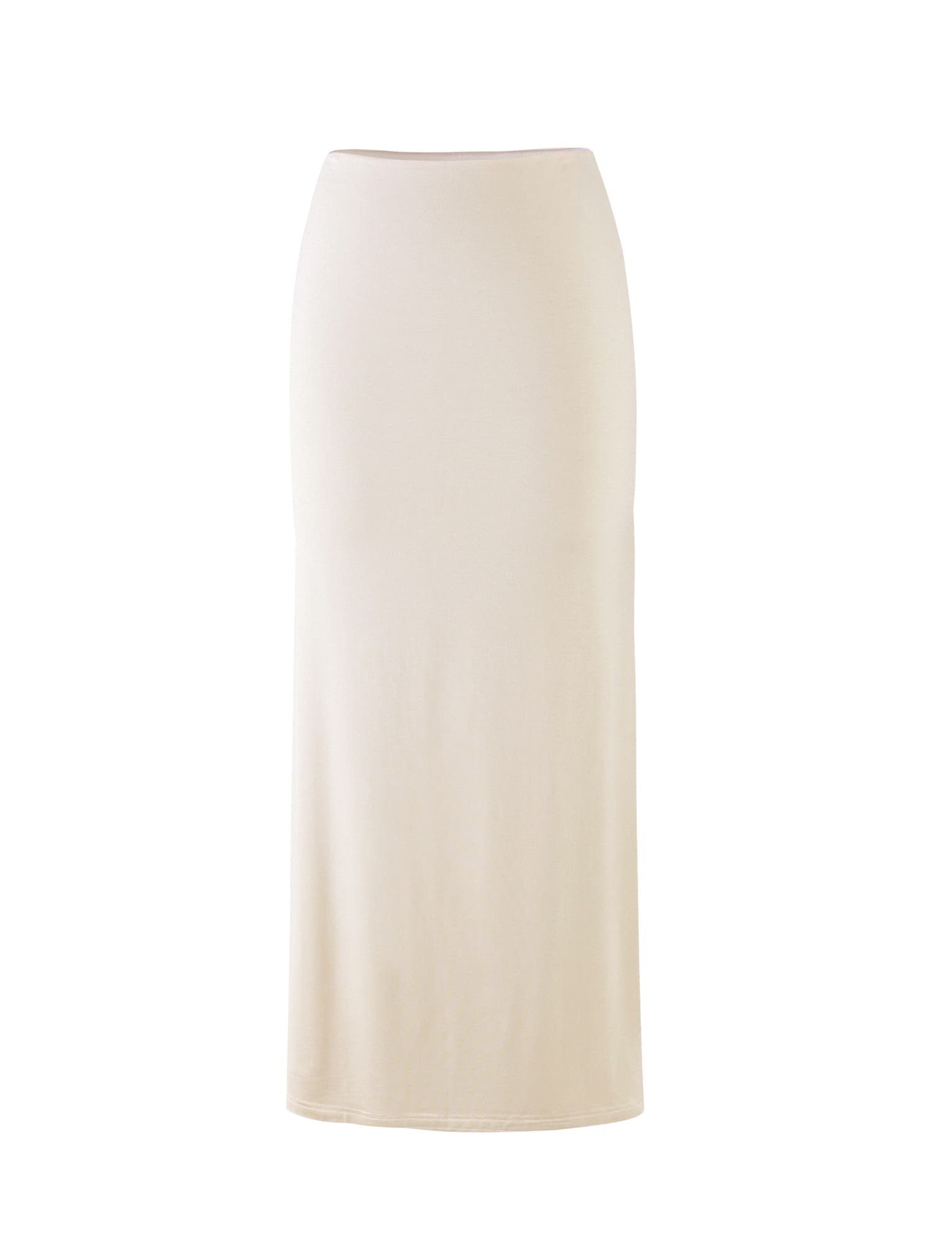 KAROLINA JERSEY SKIRT - WHITE : OFF WHITE : IVORY