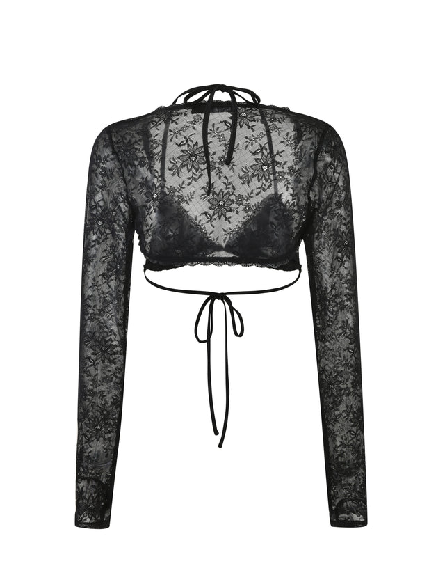 KRAVEN TWO PIECE TOP - BLACK : LACE