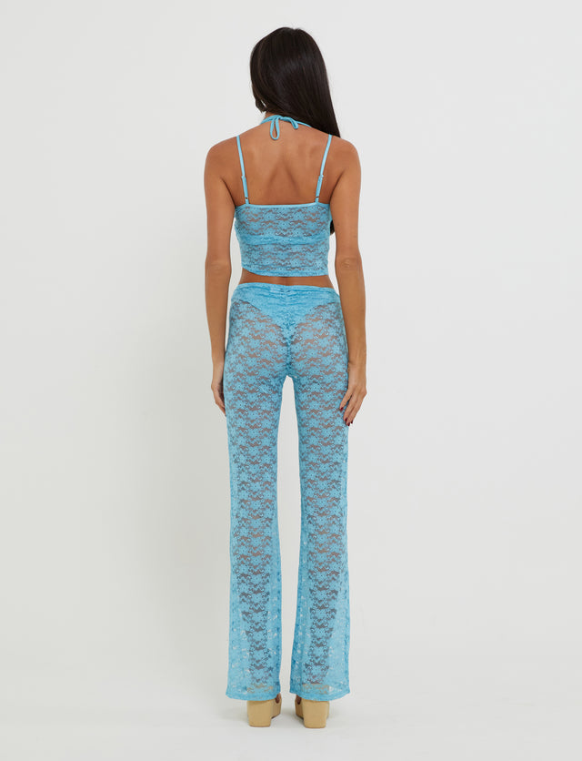 TOBIAS PANT - BLUE : ICE BLUE : BRIGHT BLUE LACE