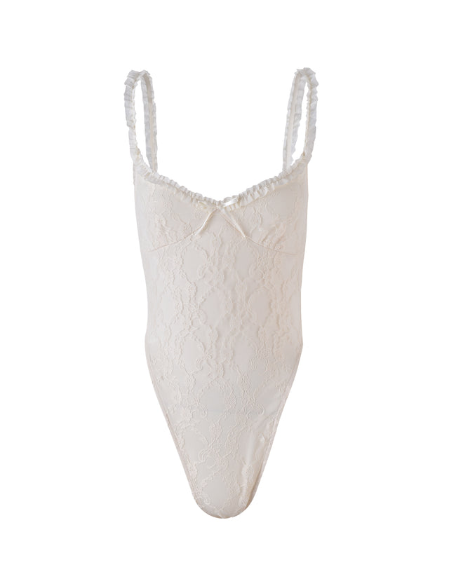 DEJA BODYSUIT - BEIGE : CHAMPAGNE : CHAMPAGNE LACE