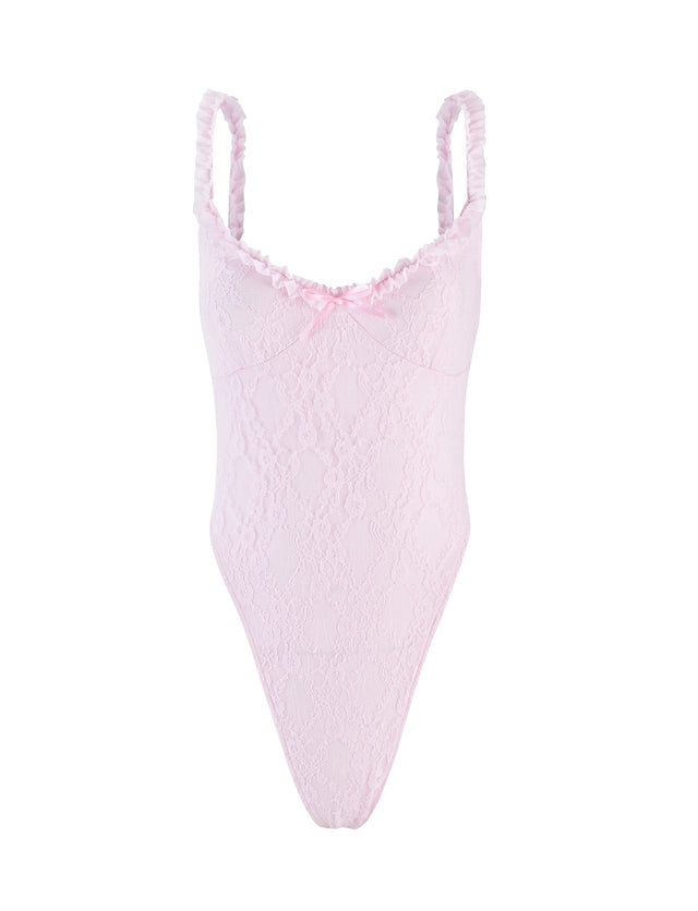 DEJA BODYSUIT - PINK : PASTEL PINK