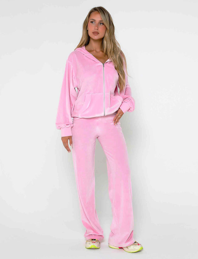 ERICKA HOODIE - PINK : BABY PINK