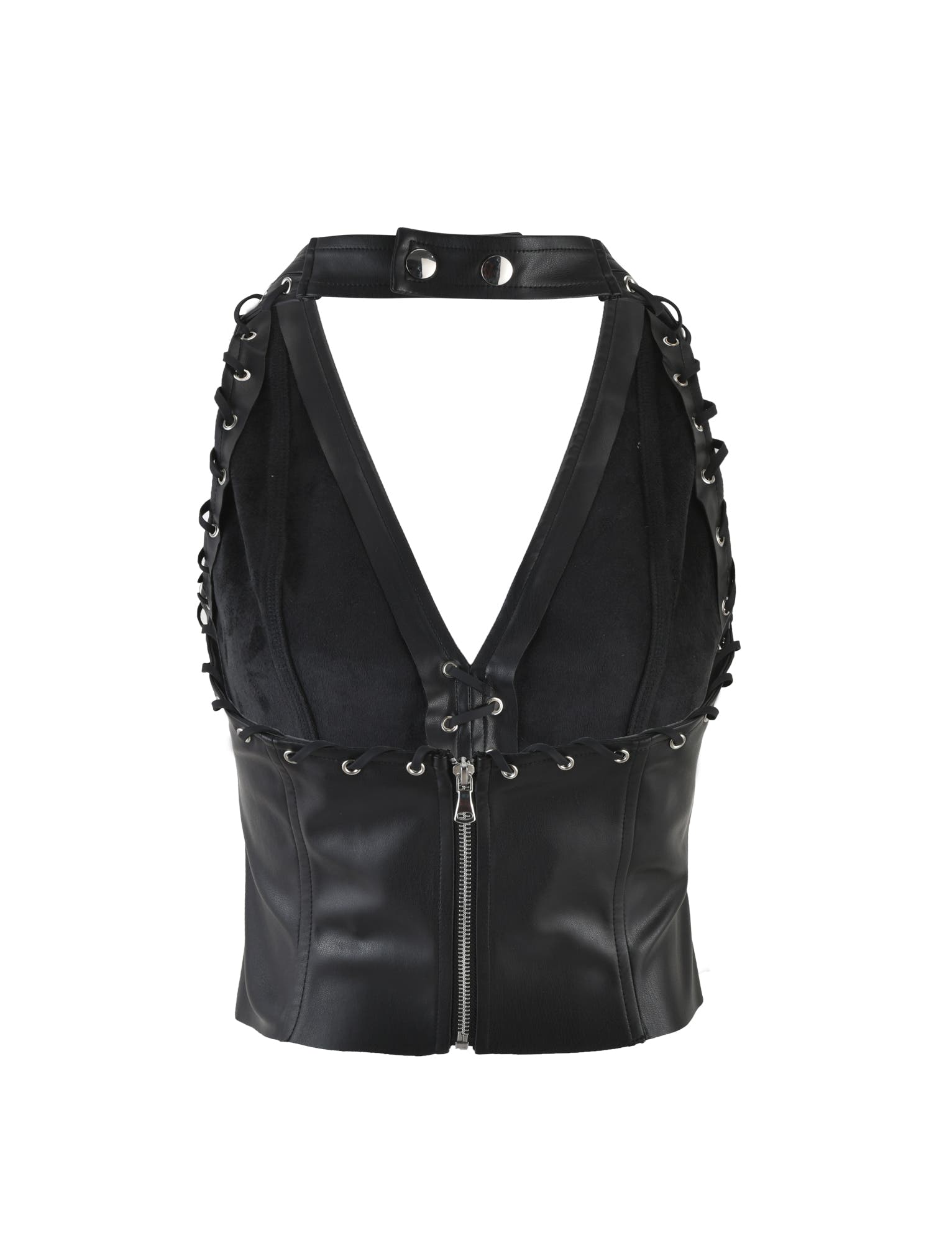 BOSCO TOP - BLACK : BLACK PU