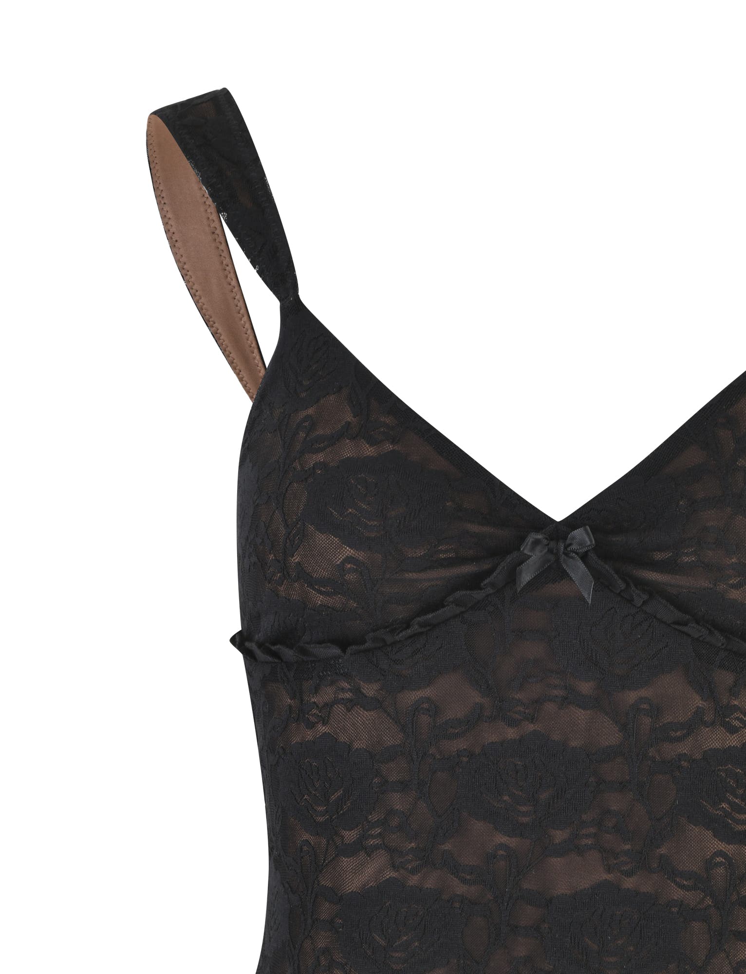 ISADORA TOP - BLACK : LACE