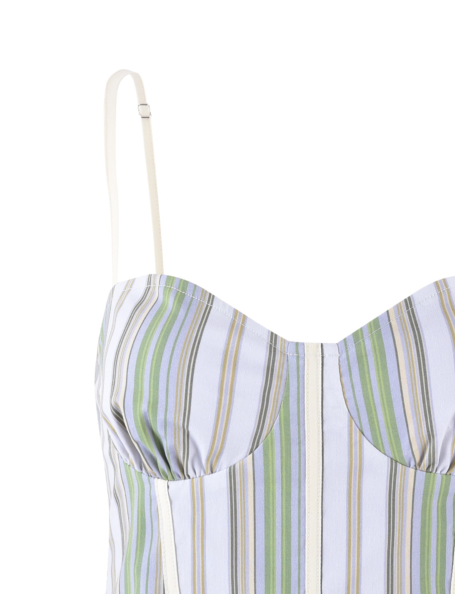 LILIOSA TOP - GREEN : STRIPE