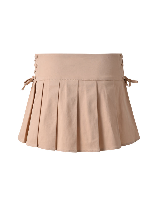 NOVALIE SKIRT - BEIGE : TAN