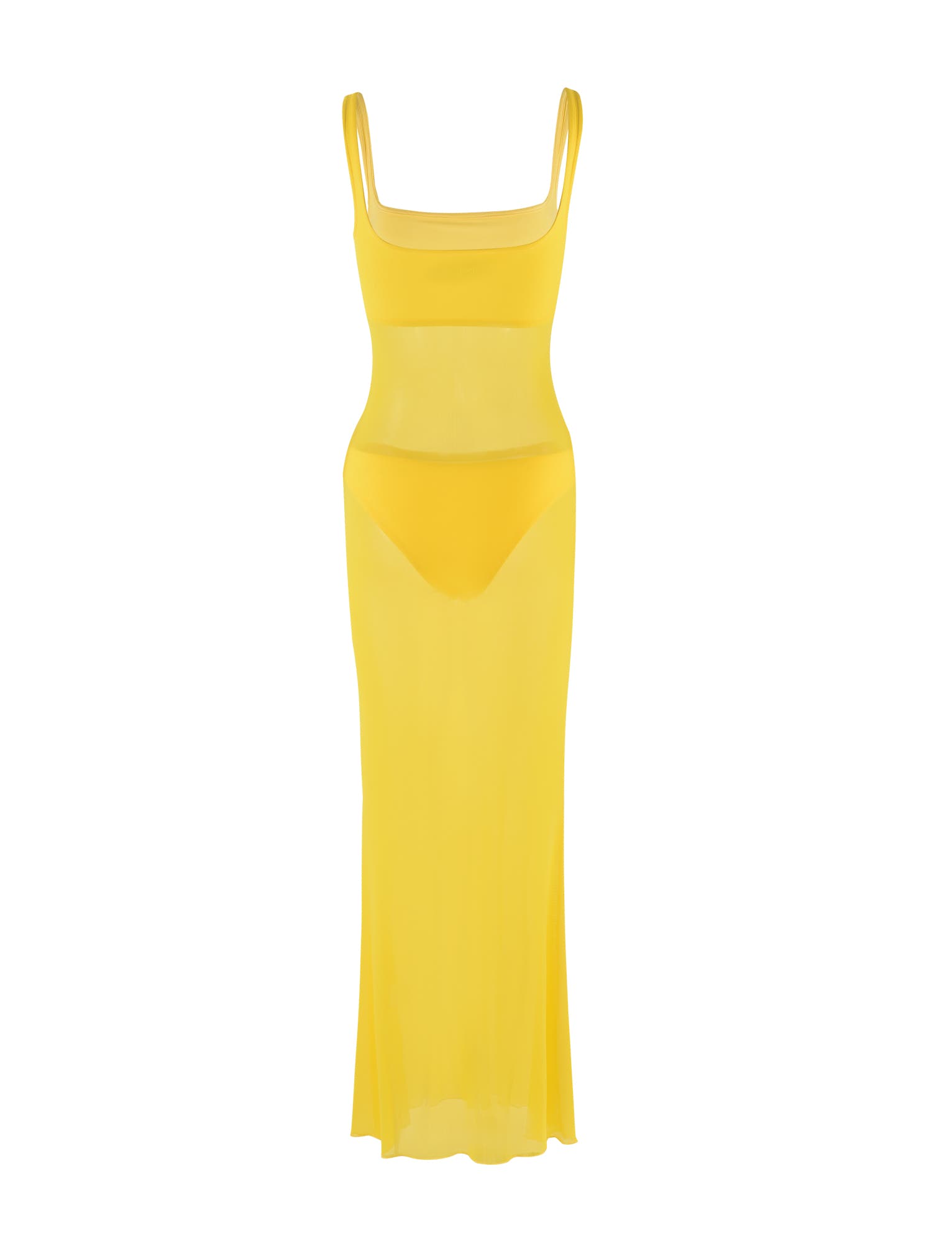 SAMIR DRESS - YELLOW : NEON YELLOW : BRIGHT YELLOW