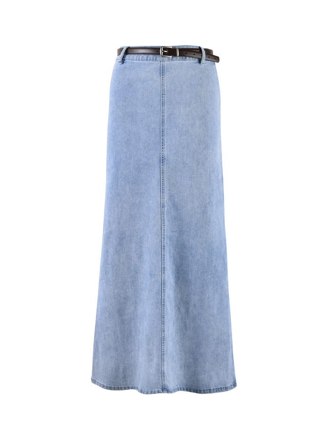 FLETCHER SKIRT - BLUE : DENIM BLUE