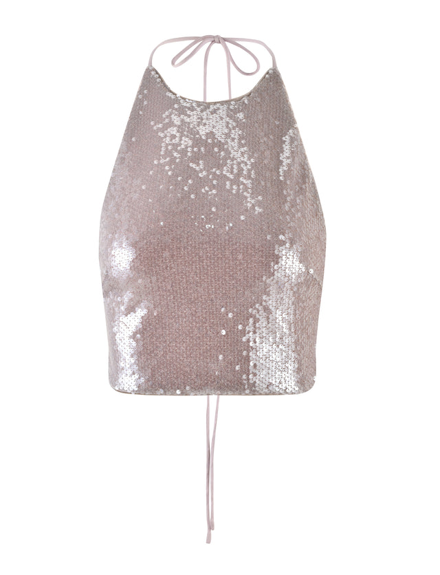 ASTRAEA TOP - GOLD : ROSE GOLD SEQUIN