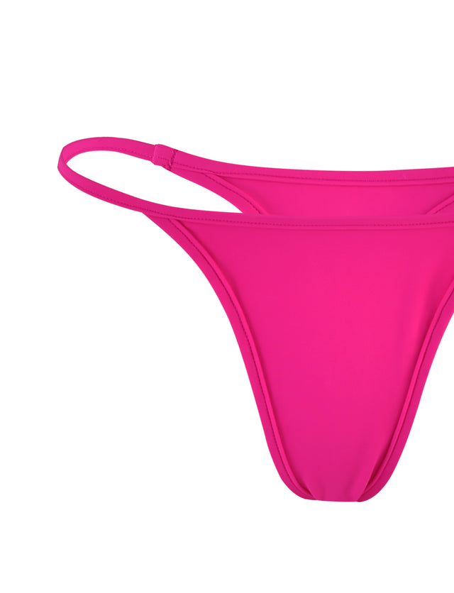 LULA BIKINI BOTTOM - PINK : HOT PINK