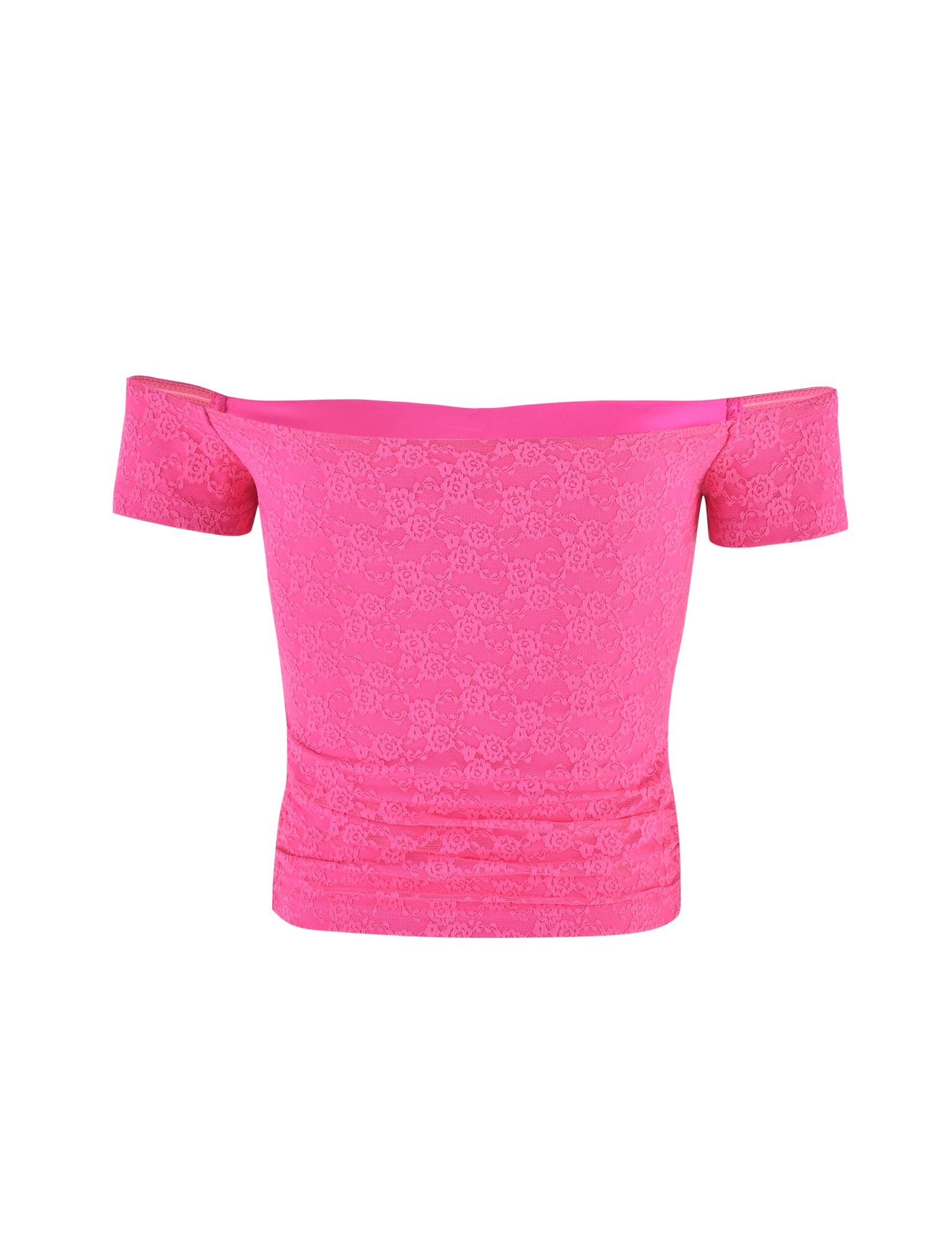 CAIDEN TOP - PINK : HOT PINK : HOT PINK LACE