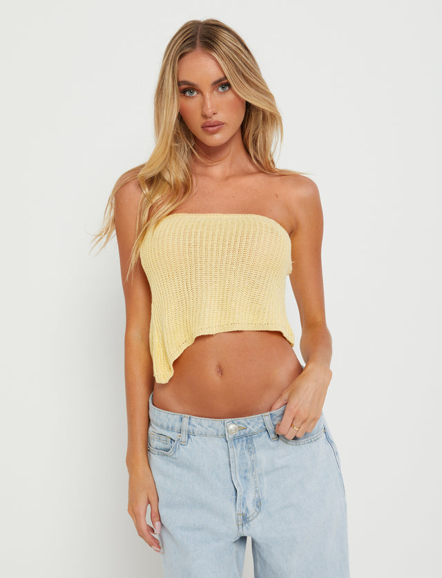 MORAI TOP - YELLOW : LEMON