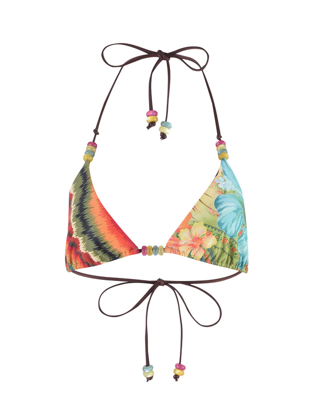 FINLEA BIKINI TOP - MULTI : TROPICAL FLORAL