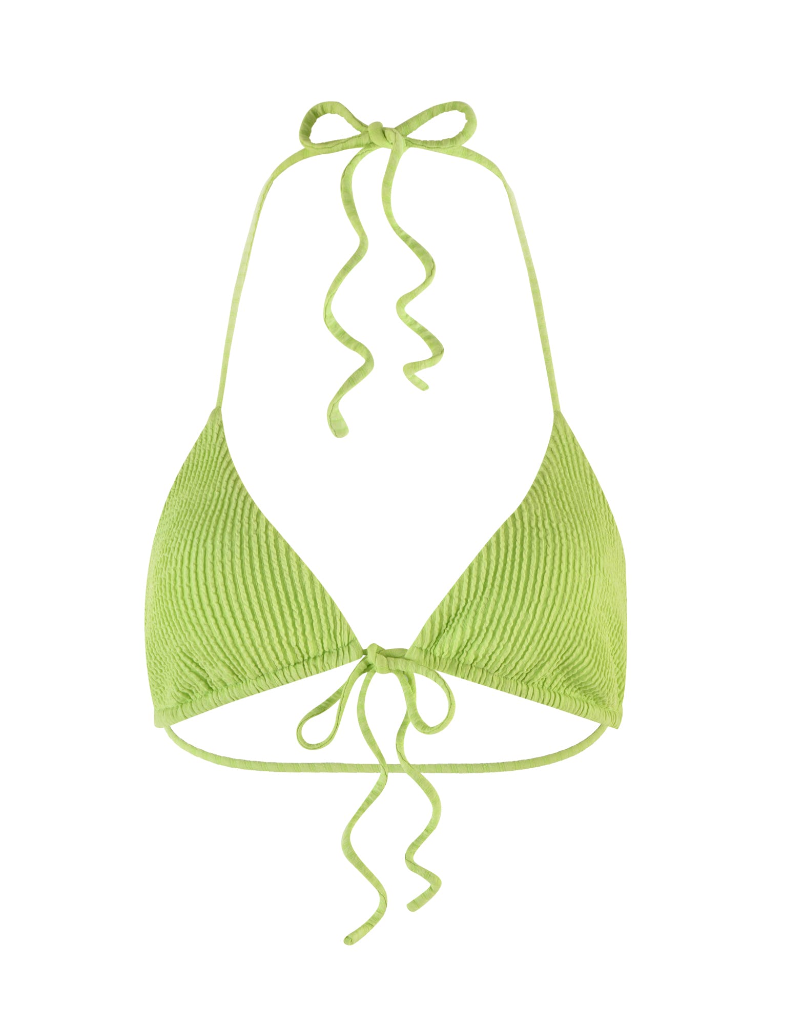 YVE BIKINI TOP - GREEN : LIME GREEN