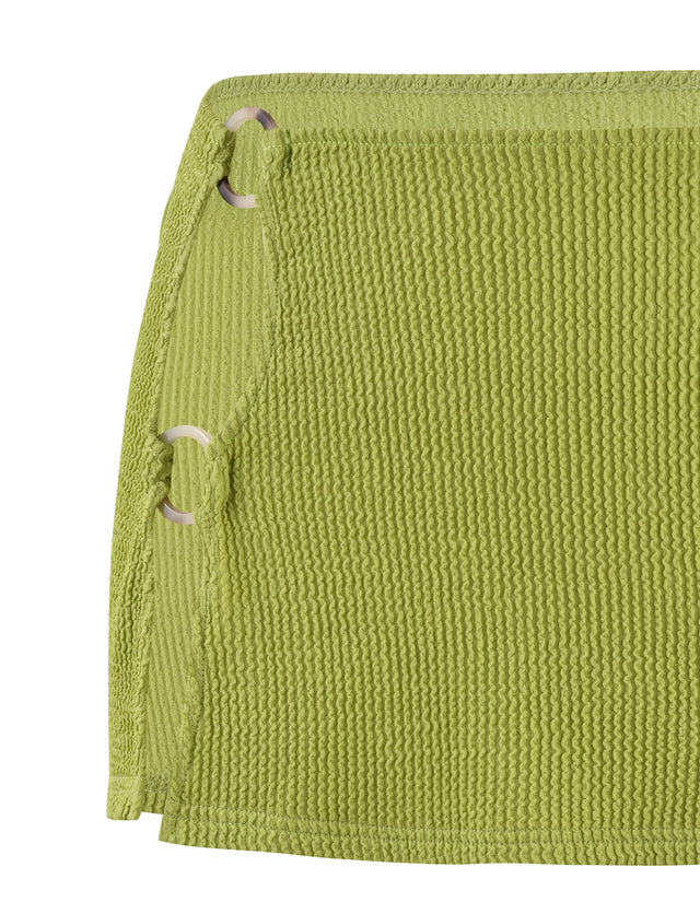 NEERA MINI SKIRT - GREEN : LIME GREEN