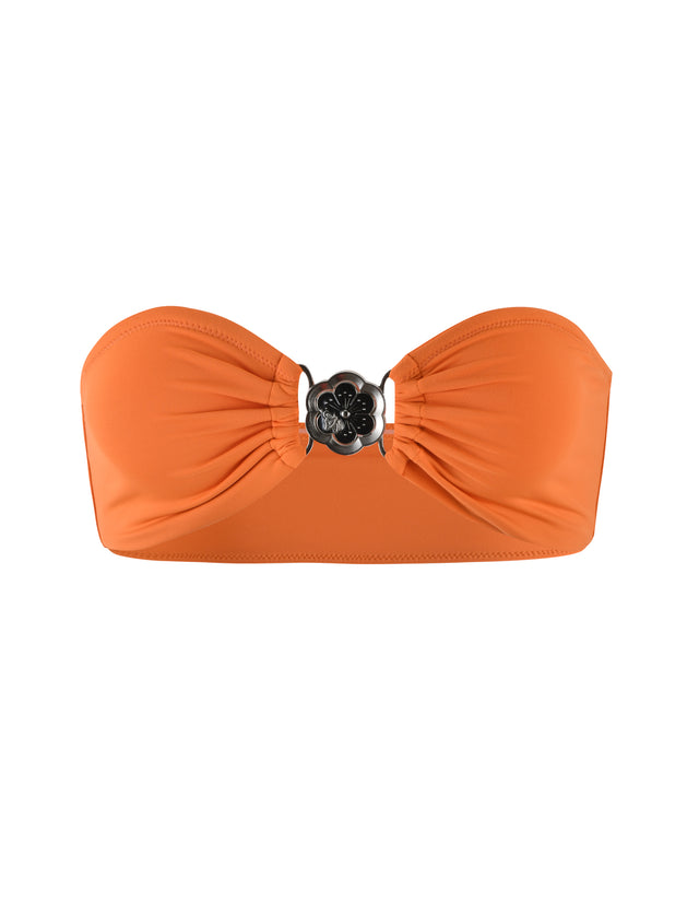 CYNTHIA BIKINI TOP - ORANGE : BURNT ORANGE