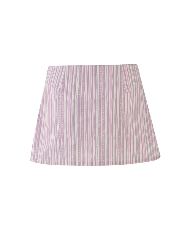 LILIOSA SKORT - PINK : PINK PINSTRIPE