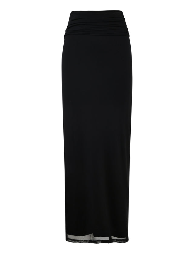 CYNTHIA MAXI SKIRT - BLACK