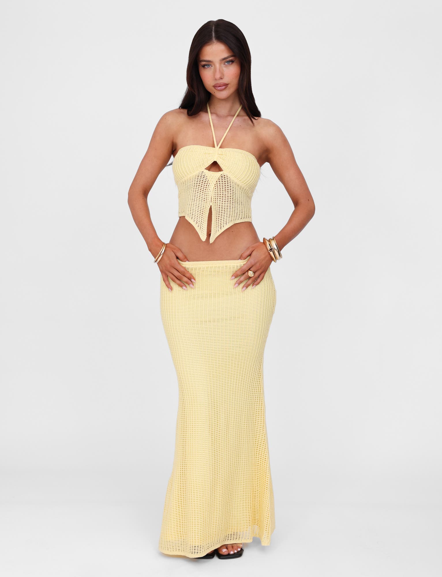 SHAH SKIRT - YELLOW : LEMON