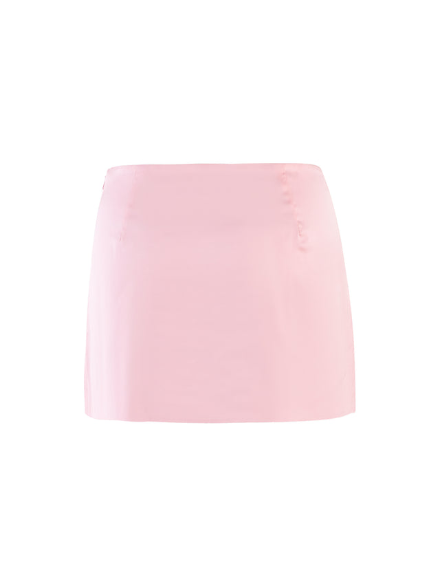 VIREN SKIRT - PINK : PALE PINK : PASTEL PINK