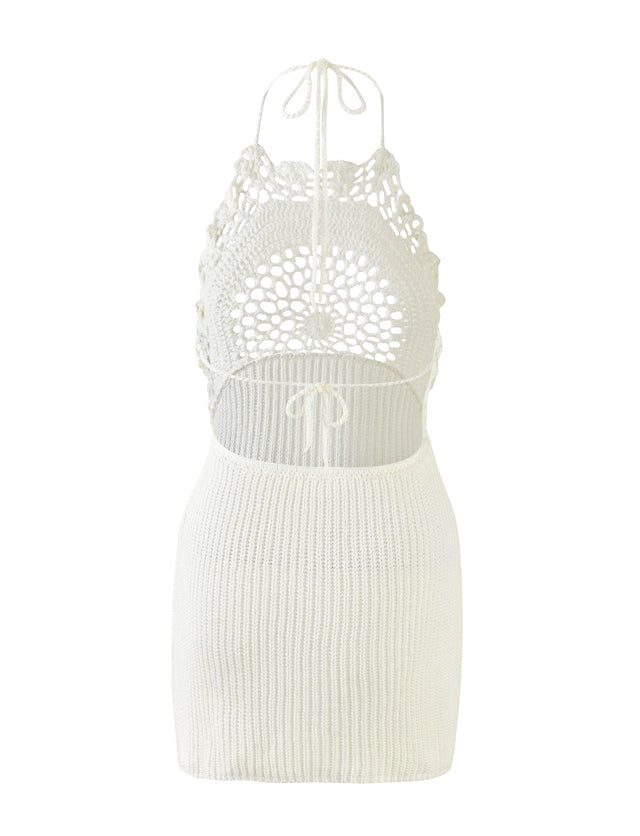 MACELINE DRESS - WHITE