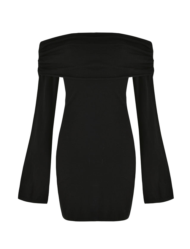 DIEDRE JUMPER DRESS - BLACK