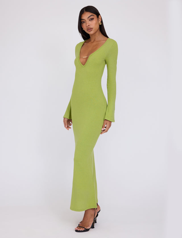 ROMIE DRESS - GREEN : MATCHA GREEN